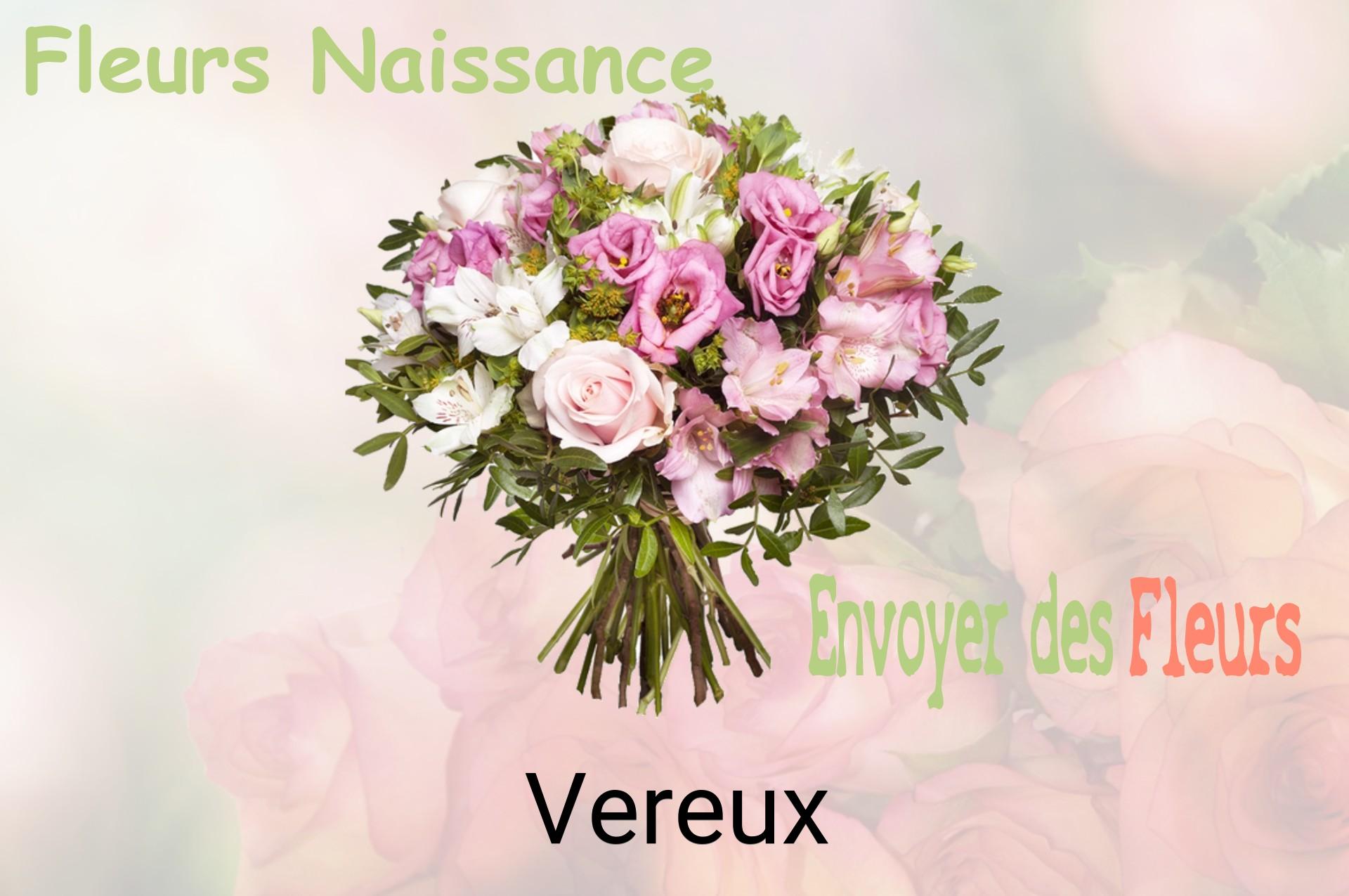 Bouquet de fleurs de naissance livré à Vereux